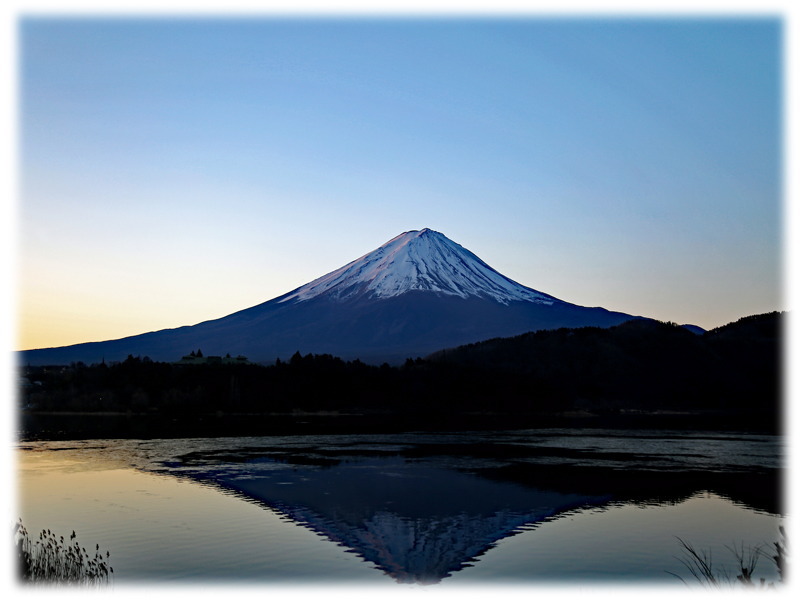２０１８年１月の富士山