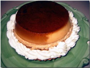 焼きプリンのタルトケーキの画像　